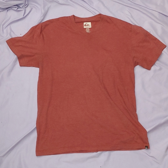 EUC QUIKSILVER SLIM FIT SS TEE * SIZE M * HEATHER RED - Picture 1 of 8